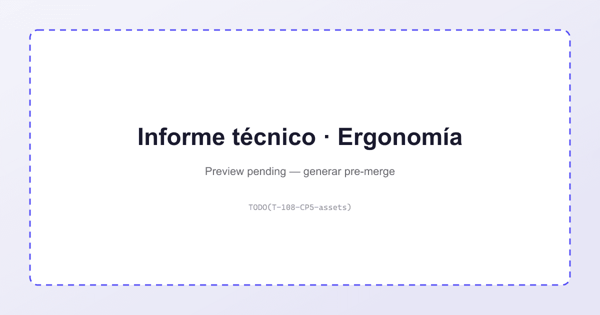 Vista previa del PDF de informe técnico de ergonomía